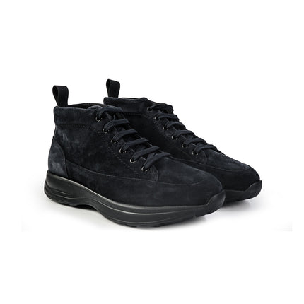 Frau Stivaletti Uomo Allacciati in Camoscio Blu 09A9 WAXY NAVY Frau 
