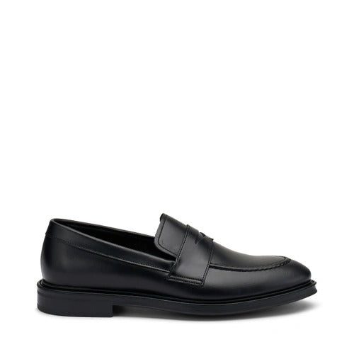 Frau Mocassini Uomo College in Pelle Nero 71L1 TOLEDO BLACK Frau 