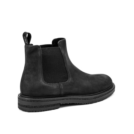 Frau Stivaletti Chelsea Uomo in Camoscio Nero 74A4 RUSTIC BLACK Frau 