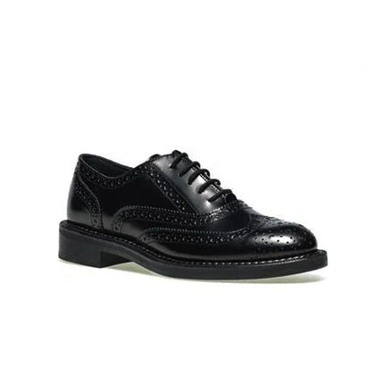 Frau Francesine Oxford Monogramma Donna in Pelle Nero 95U6 BRUSH NERO Frau 