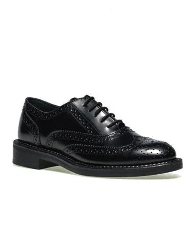 Frau Francesine Oxford Monogramma Donna in Pelle Nero 95U6 BRUSH NERO Frau 