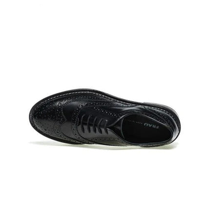 Frau Francesine Oxford Monogramma Donna in Pelle Nero 95U6 BRUSH NERO Frau 