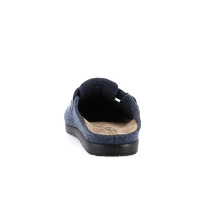 Grunland Pantofole Ciabatte Uomo in Feltro di Lana Blu CE0475 PONE BLU Grunland 