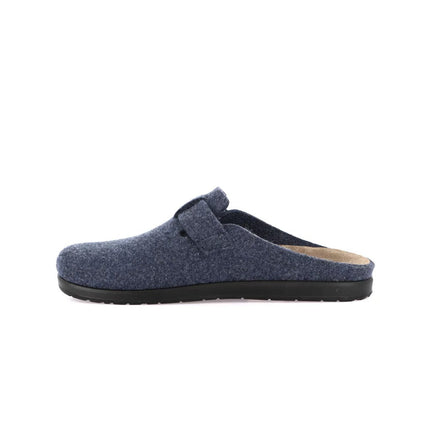 Grunland Pantofole Ciabatte Uomo in Feltro di Lana Blu CE0475 PONE BLU Grunland 