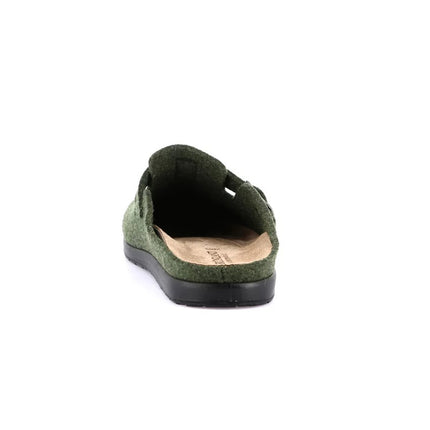 Grunland Pantofole Ciabatte Uomo in Feltro di Lana Verde CE0475 PONE FORESTA Grunland 