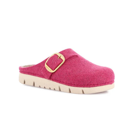 Grunland Pantofole Ciabatte Donna in Feltro di Lana Fucsia CI0896 HATE FUXSIA Grunland 
