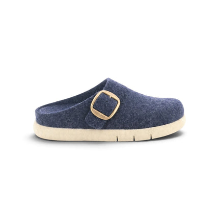 Grunland Pantofole Ciabatte Donna in Feltro di Lana Blu CI0896 HATE NAVY Grunland 