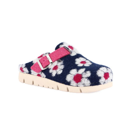 Grunland Pantofole Ciabatte Donna in Feltro Fantasia Blu CI1458 HATE BLU Grunland 