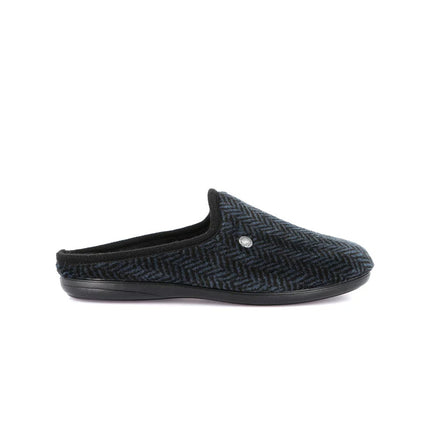 Grunland Pantofole Ciabatte Uomo in Tessuto Spinato Blu CI3045 GAFO BLU Grunland 