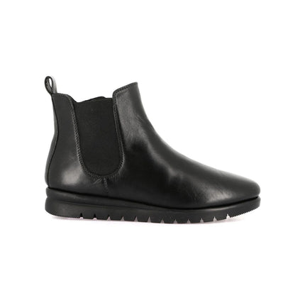 Grunland Stivaletti Donna in Morbida Pelle Nera Elastico e Zip PO0806 MILT BLACK Grunland 