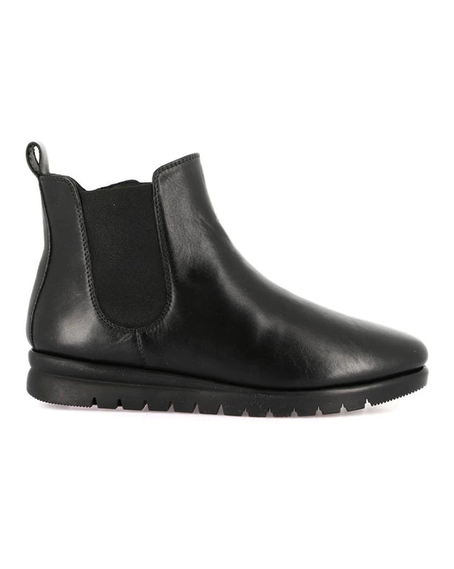 Grunland Stivaletti Donna in Morbida Pelle Nera Elastico e Zip PO0806 MILT BLACK Grunland 