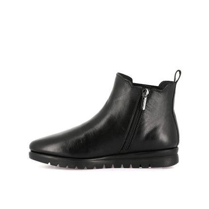 Grunland Stivaletti Donna in Morbida Pelle Nera Elastico e Zip PO0806 MILT BLACK Grunland 