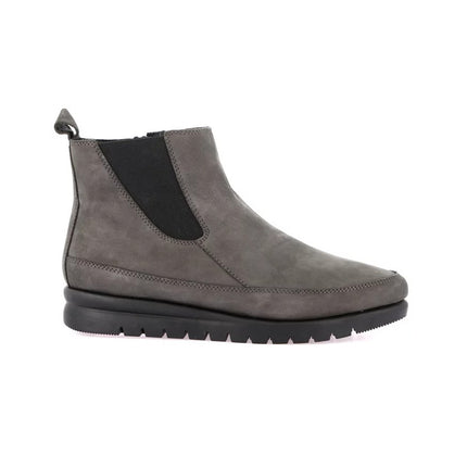 Grunland Stivaletti Donna in Morbido Nabuk Antracite Elastico e Zip PO0807 MILT ANTRACITE Grunland 