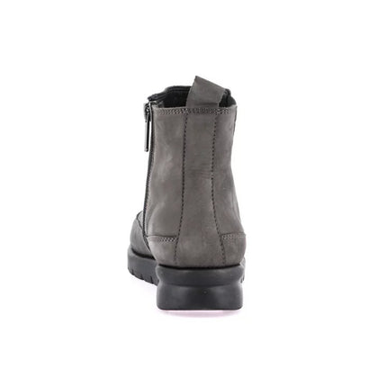 Grunland Stivaletti Donna in Morbido Nabuk Antracite Elastico e Zip PO0807 MILT ANTRACITE Grunland 
