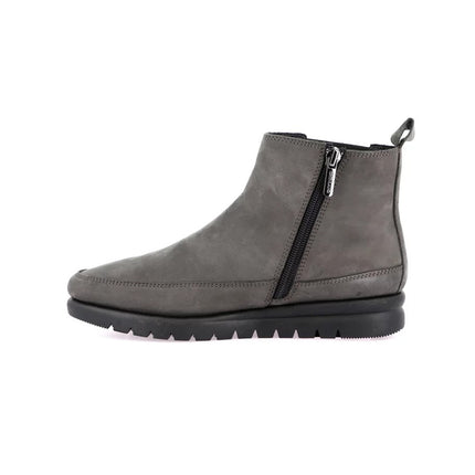Grunland Stivaletti Donna in Morbido Nabuk Antracite Elastico e Zip PO0807 MILT ANTRACITE Grunland 