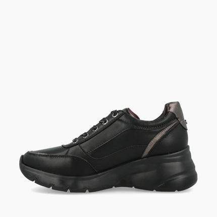 Impronte Sneakers Donna Lacci e Zip in Pelle Nero BARENA ZIP BLACK Impronte 