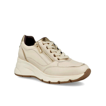 Impronte Sneakers Donna Lacci e Zip in Pelle Off White BARENA ZIP OFF WHITE Impronte 