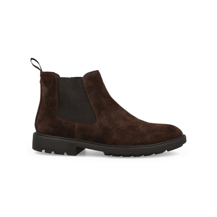 Impronte Stivaletti Chelsea Zip Uomo in Camoscio Marrone CIPRIANI CHELSEA SUEDE DARK BROWN Impronte 
