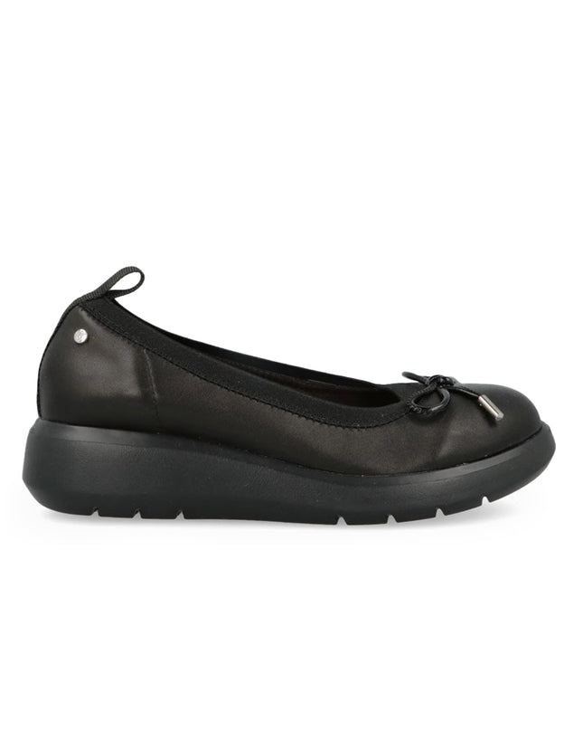 Impronte Ballerine con Zeppa in Pelle Nero MOKA BALLERINA BLACK Impronte 