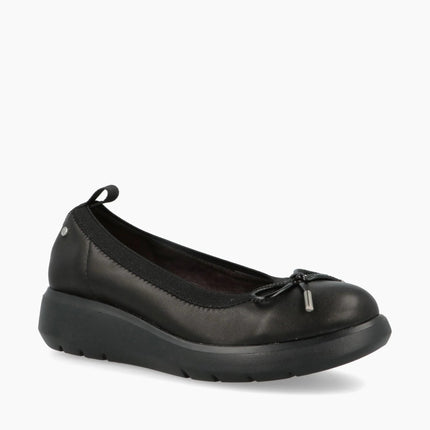 Impronte Ballerine con Zeppa in Pelle Nero MOKA BALLERINA BLACK Impronte 