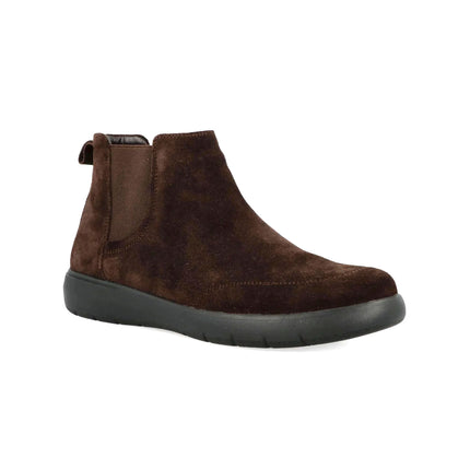 Impronte Stivaletti Chelsea Uomo in Camoscio Marrone STUCKY CHELSEA DARK BROWN Impronte 