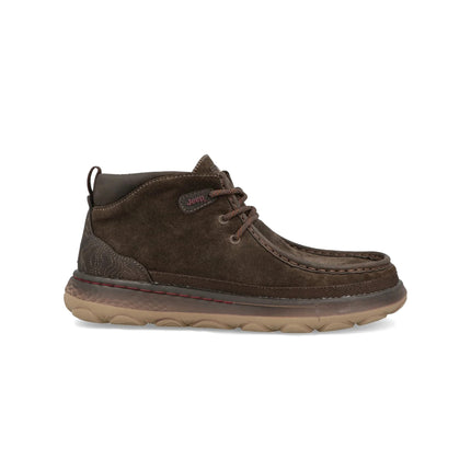 Jeep Stivaletti Polacchine Uomo in Camoscio Marrone KAUAI WALLABEE MID SUEDE BROWN Jeep Footwear 