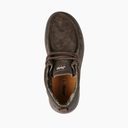 Jeep Stivaletti Polacchine Uomo in Camoscio Marrone KAUAI WALLABEE MID SUEDE BROWN Jeep Footwear 