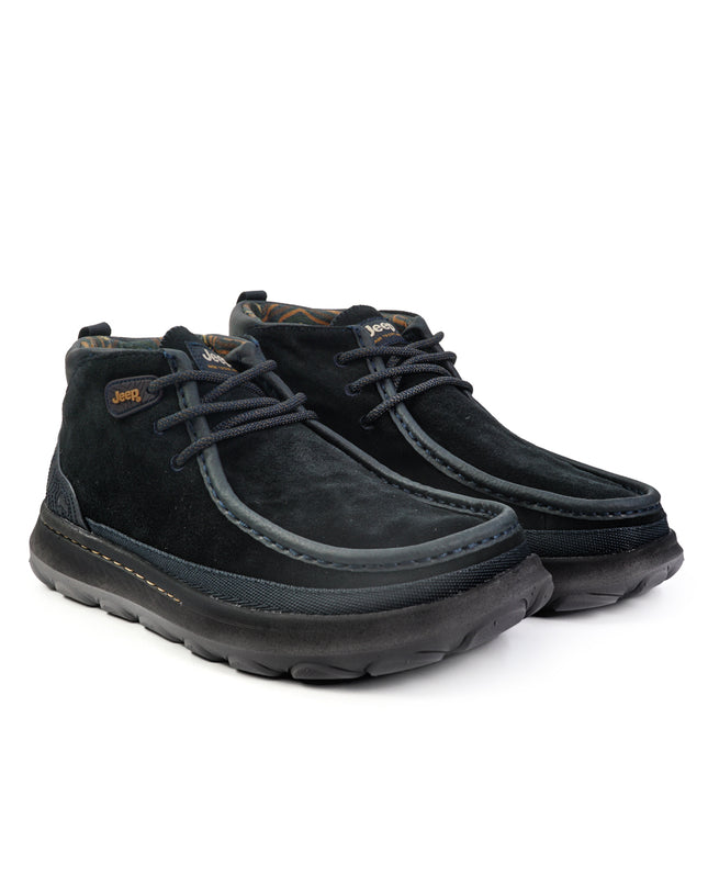 Jeep Stivaletti Polacchino Uomo in Camoscio Blu Navy KAUAI WALLABEE MID SUEDE NAVY Jeep Footwear 