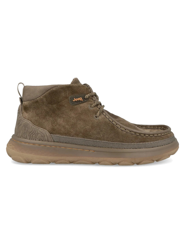 Jeep Stivaletti Polacchine Uomo in Camoscio Taupe KAUAI WALLABEE MID SUEDE TAUPE Jeep Footwear 