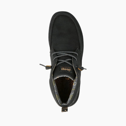 Jeep Polacchine Uomo in Ecopelle Nero SAMOA MID BLACK Jeep Footwear 
