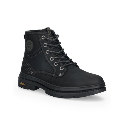 Jeep Anfibi Uomo in Pelle Nero TUAREG BOOT BLACK Jeep Footwear 