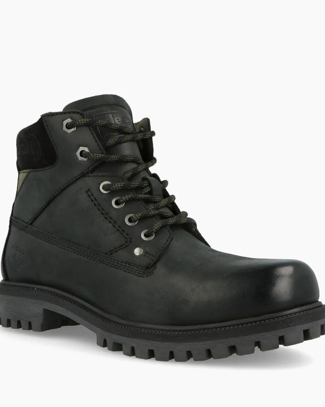 Jeep Anfibi Uomo in Pelle Nero WILLYS BOLD BLACK Jeep Footwear 