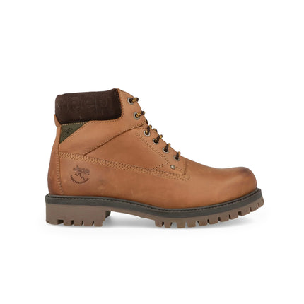 Jeep Anfibi Uomo in Pelle Red Brown WILLYS BOLD RED BROWN Jeep Footwear 