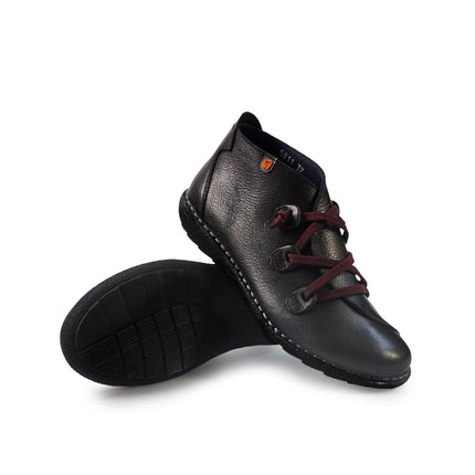 Jungla Scarpa Stivaletto con Lacci Elastici in pelle Nero 5811 BLACK Jungla 