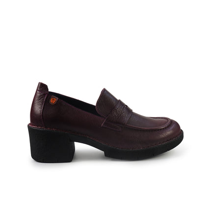 Jungla Mocassini Donna con Tacco in Pelle Viola 8127 VIOLA Jungla 