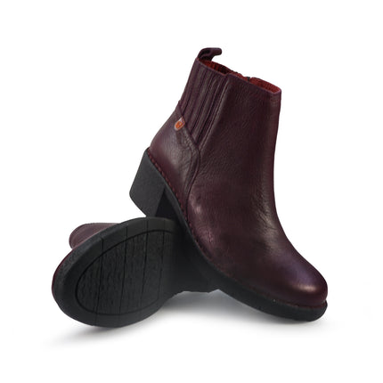 Jungla Stivaletti Donna con Tacco in Pelle Viola 8136 VIOLA Jungla 