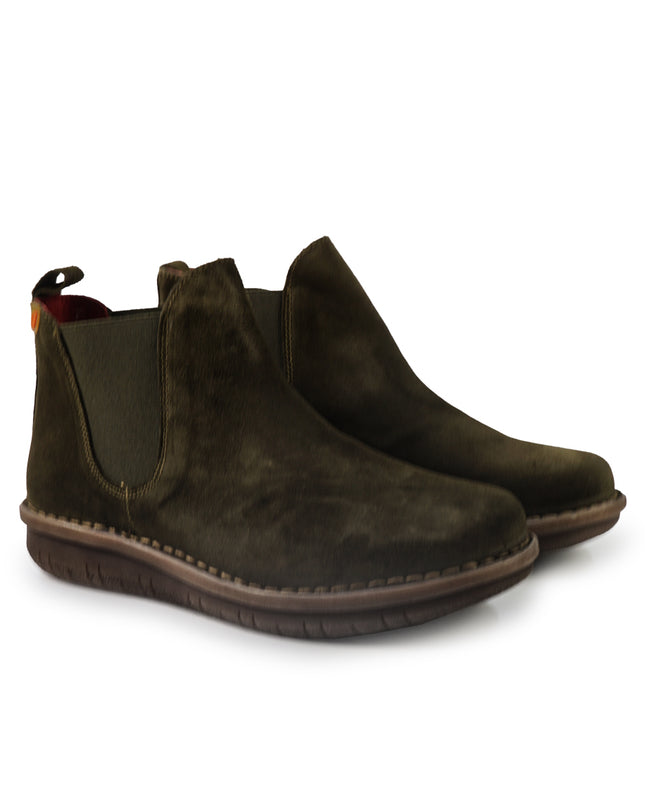 Jungla Stivaletti Chelsea Donna in Pelle Muschio 8276 MUSGO Jungla 