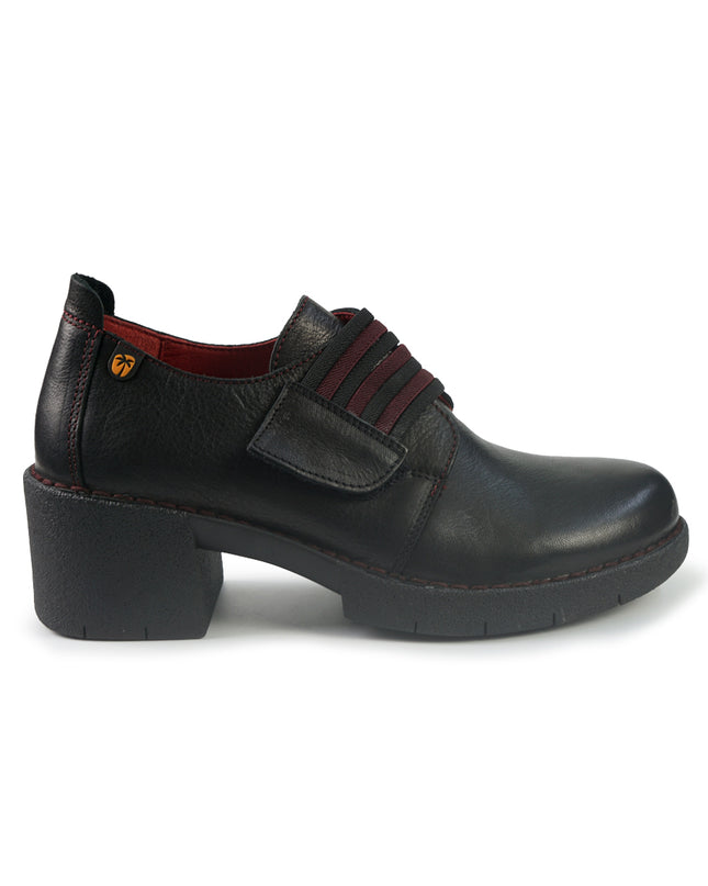Jungla Mocassini Donna con Velcro in Pelle Nero 8315 BLACK Jungla 