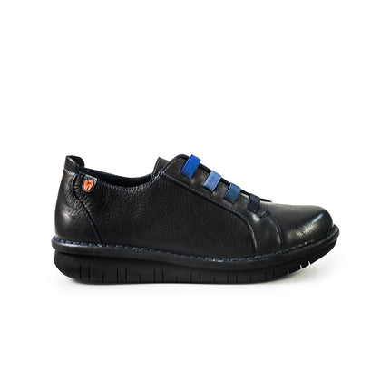 Jungla Scarpe Basse Donna con Lacci Elastici in Pelle Nero 8412 BLACK Jungla 