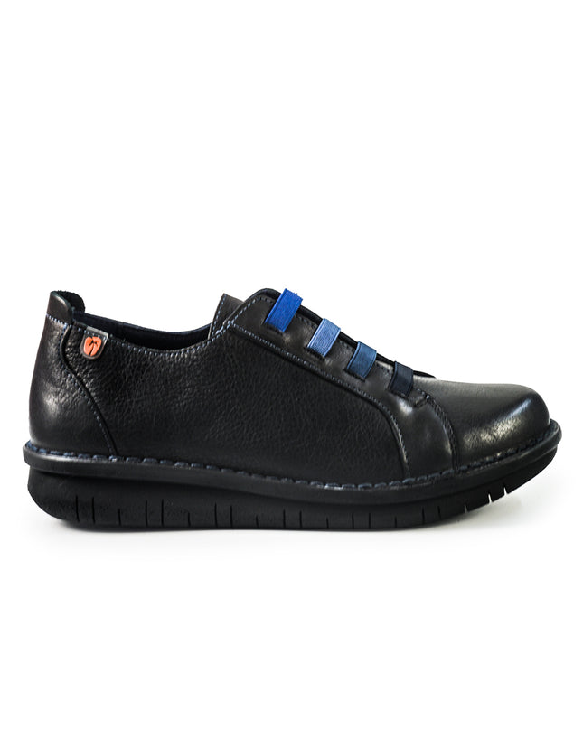 Jungla Scarpe Basse Donna con Lacci Elastici in Pelle Nero 8412 BLACK Jungla 