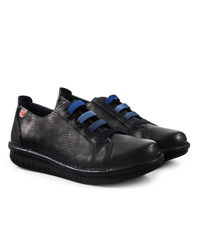 Jungla Scarpe Basse Donna con Lacci Elastici in Pelle Nero 8412 BLACK Jungla 