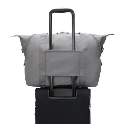 Kipling Borsone Shopper Viaggio in Tessuto Grigio ART M INVITING GREY Kipling 