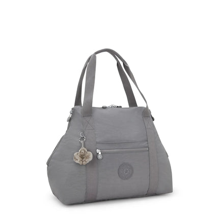 Kipling Borsone Shopper Viaggio in Tessuto Grigio ART M INVITING GREY Kipling 
