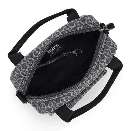Kipling Borsetta a Spalla con Tracolla in Tessuto Denim Grey KAZIA GREY DENIM Kipling 