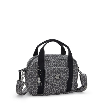 Kipling Borsetta a Spalla con Tracolla in Tessuto Denim Grey KAZIA GREY DENIM Kipling 