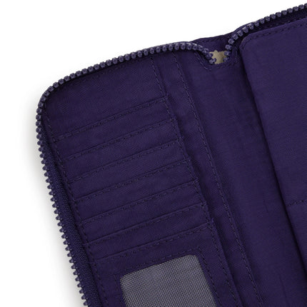 Kipling Portafogli Lungo Donna in Tessuto Moonlit Blu MONEY WORLD MOONLIT BLUE Kipling 