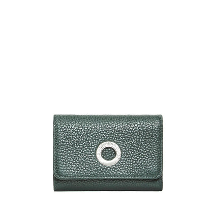 Mandarina Duck Portafogli Donna Pelle Verde Pine Green Portamonete FZP70 MELLOW LEATHER PINE GREEN Mandarina Duck 