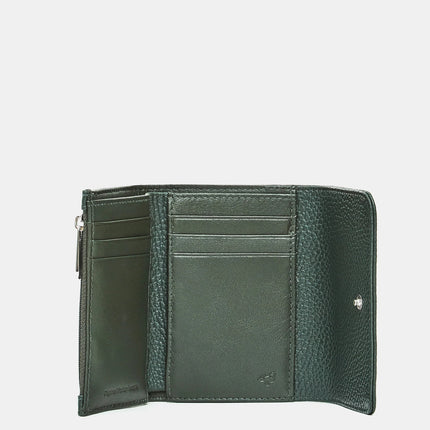 Mandarina Duck Portafogli Donna Pelle Verde Pine Green Portamonete FZP70 MELLOW LEATHER PINE GREEN Mandarina Duck 