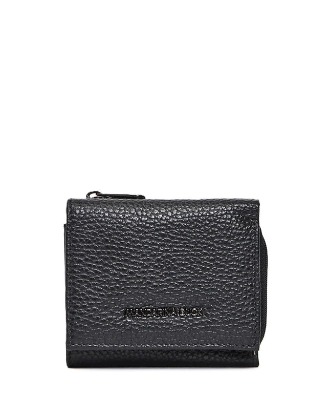 Mandarina Duck Portafogli Donna Pelle Nero Portamonete FZP76 MELLOW LEATHER BLACK Mandarina Duck 