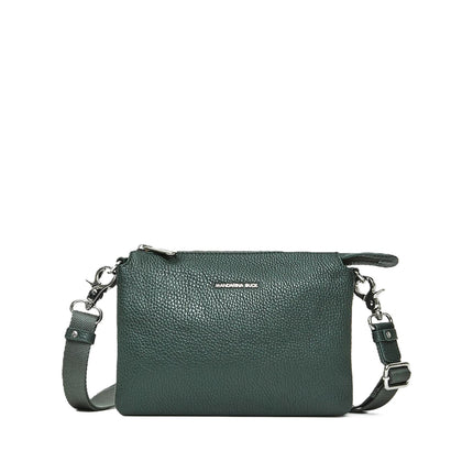 Mandarina Duck Pochette con Tracolla  in Pelle Pine Green FZT12 MELLOW LEATHER PINE GREEN Mandarina Duck 